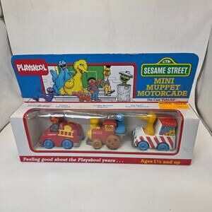 1985 Playskool Sesame Street Mini Muppet Motorcade Die-Cast Vehicles